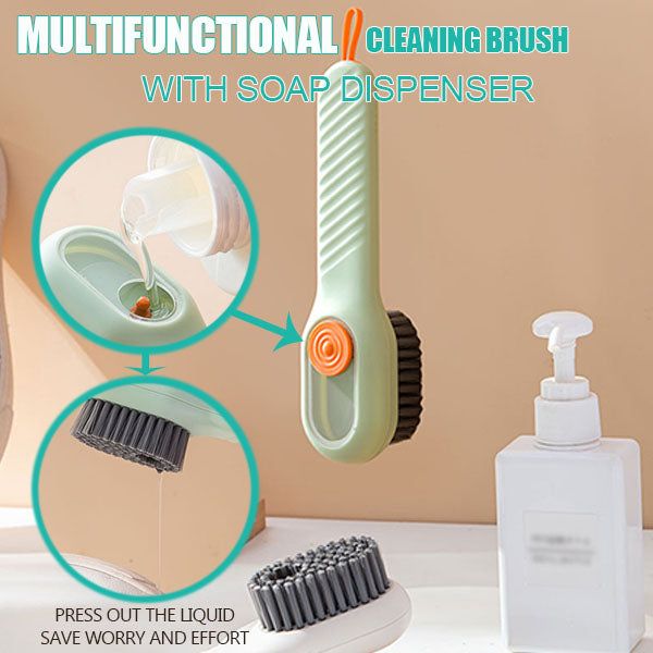 Multifunctional Liquid Shoe Brush Cleaners Soap Dispenser