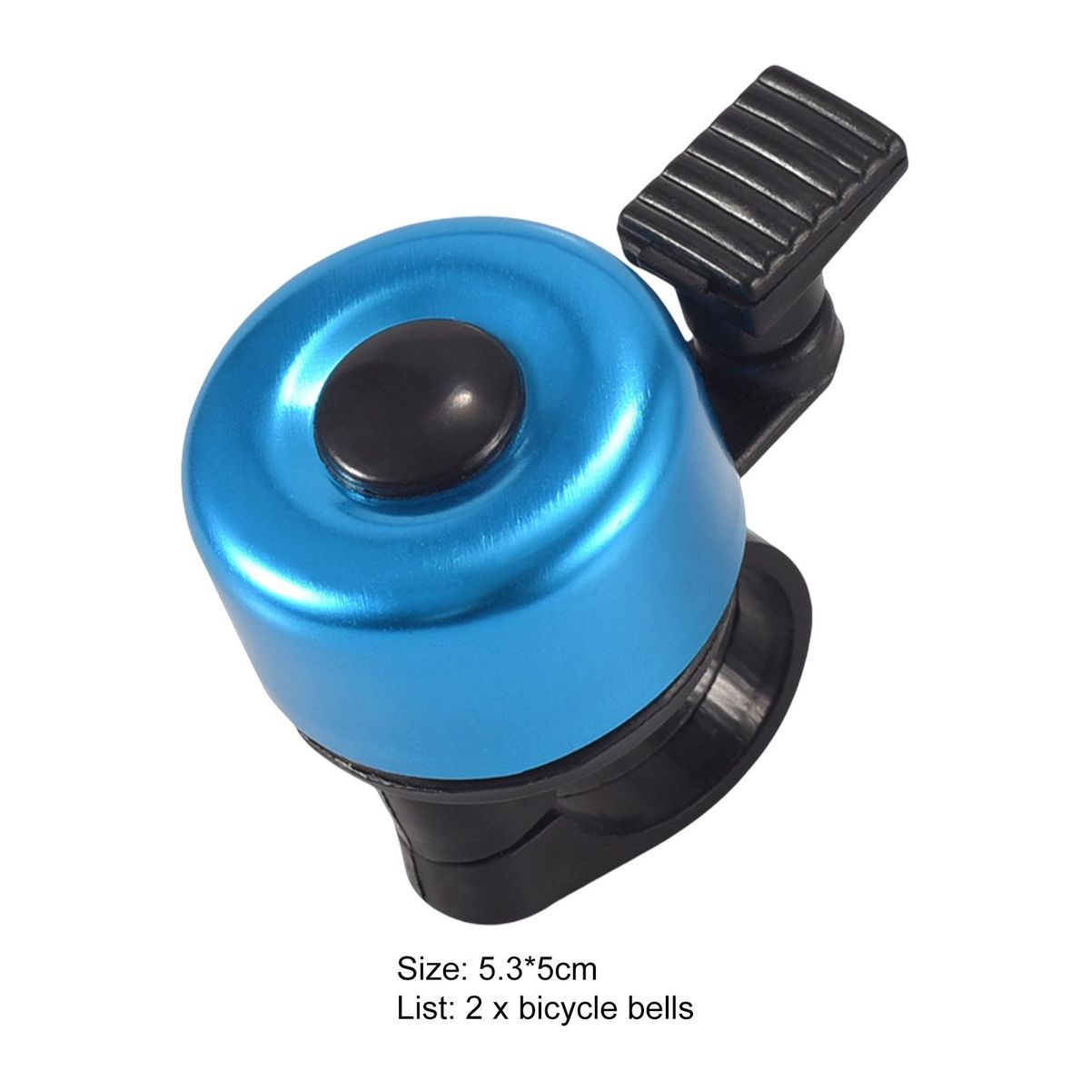2Pcs Bike Thumb Bells Anti Corrosion Cycling Alarm Horn Bike Bells Blue