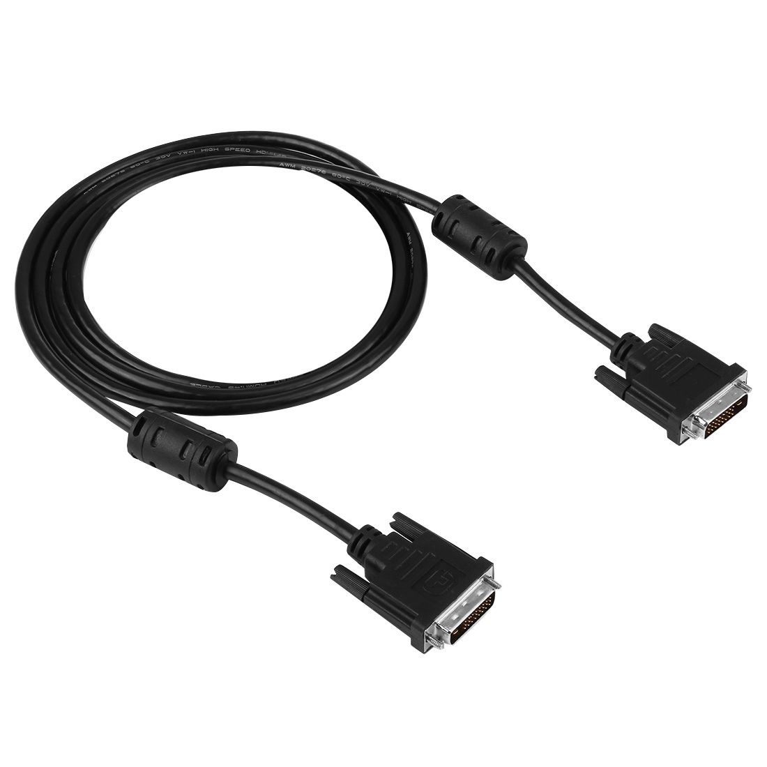 DVI-D 24+1 Pin Male To Male M/M Video Cable
