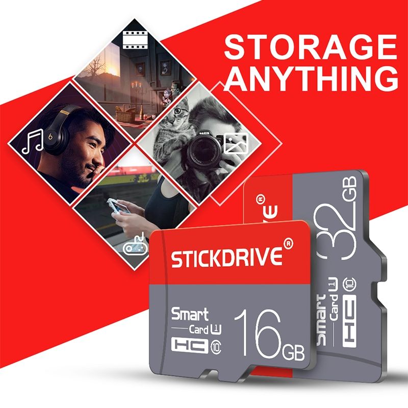 STICKDRIVE 32GB U1 Red And Grey TF(Micro SD) Memory Card