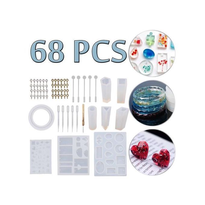 The Old Tree DIY Geometric Resin Casting Molds Silicone Craft Making Mould Jewelry Molds Kit