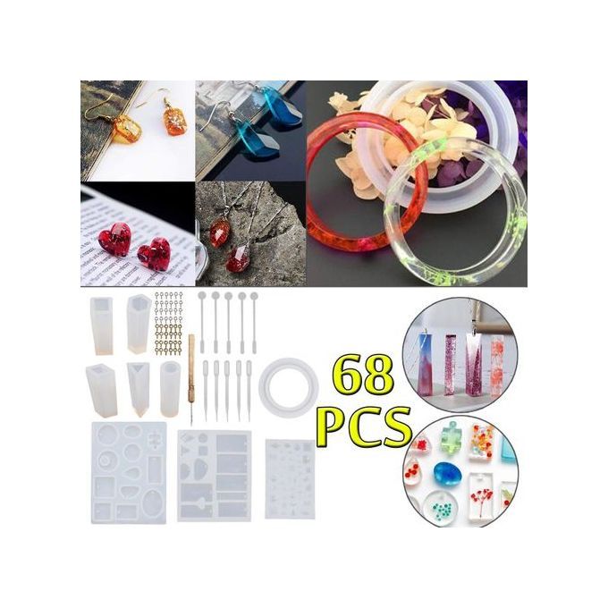 The Old Tree DIY Geometric Resin Casting Molds Silicone Craft Making Mould Jewelry Molds Kit