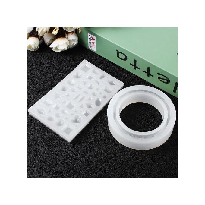 The Old Tree DIY Geometric Resin Casting Molds Silicone Craft Making Mould Jewelry Molds Kit
