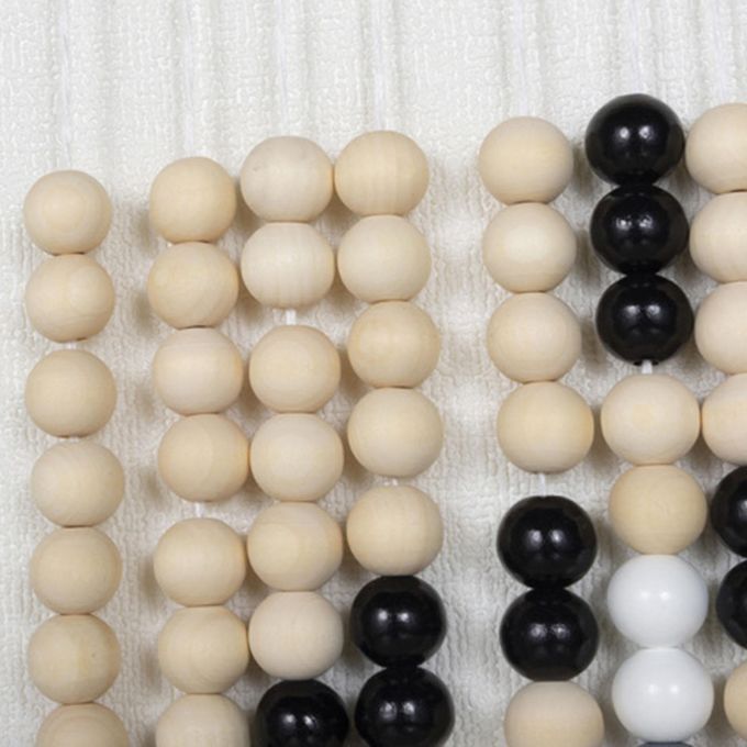 DIY Wood Beads Tapestry Material Kit Beaded Fringe For Backdrop Living