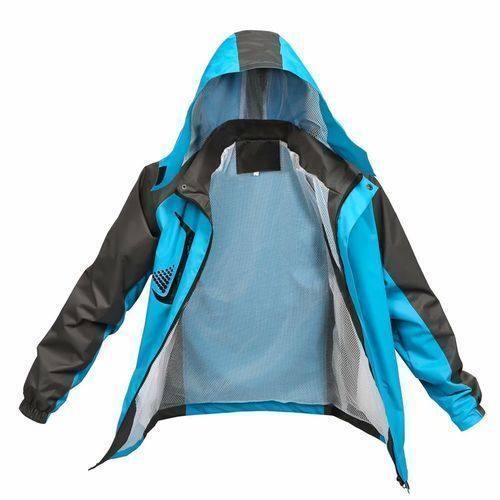 Waterproof  Men Women Zipper Hooded Unisex Outdoor Jacket