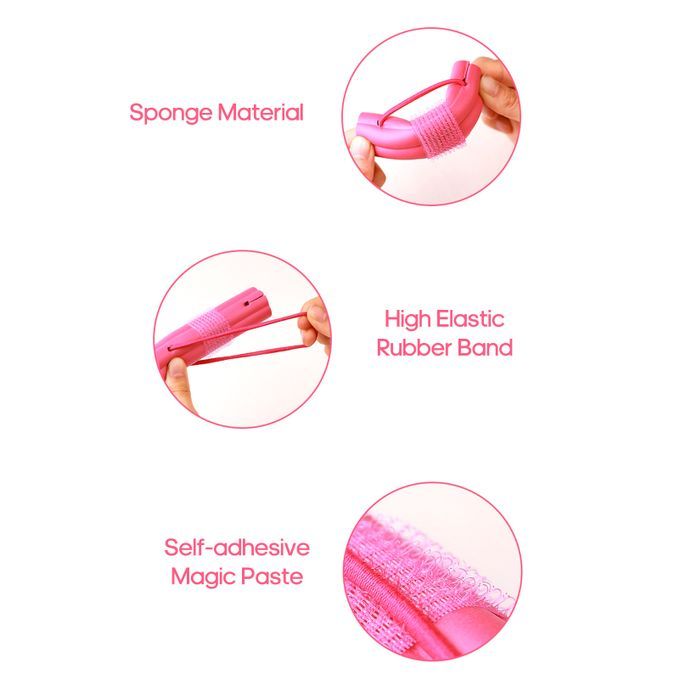 6Pcs Magic Foam Sponge Hair Curler Curly Hair Shape Hair