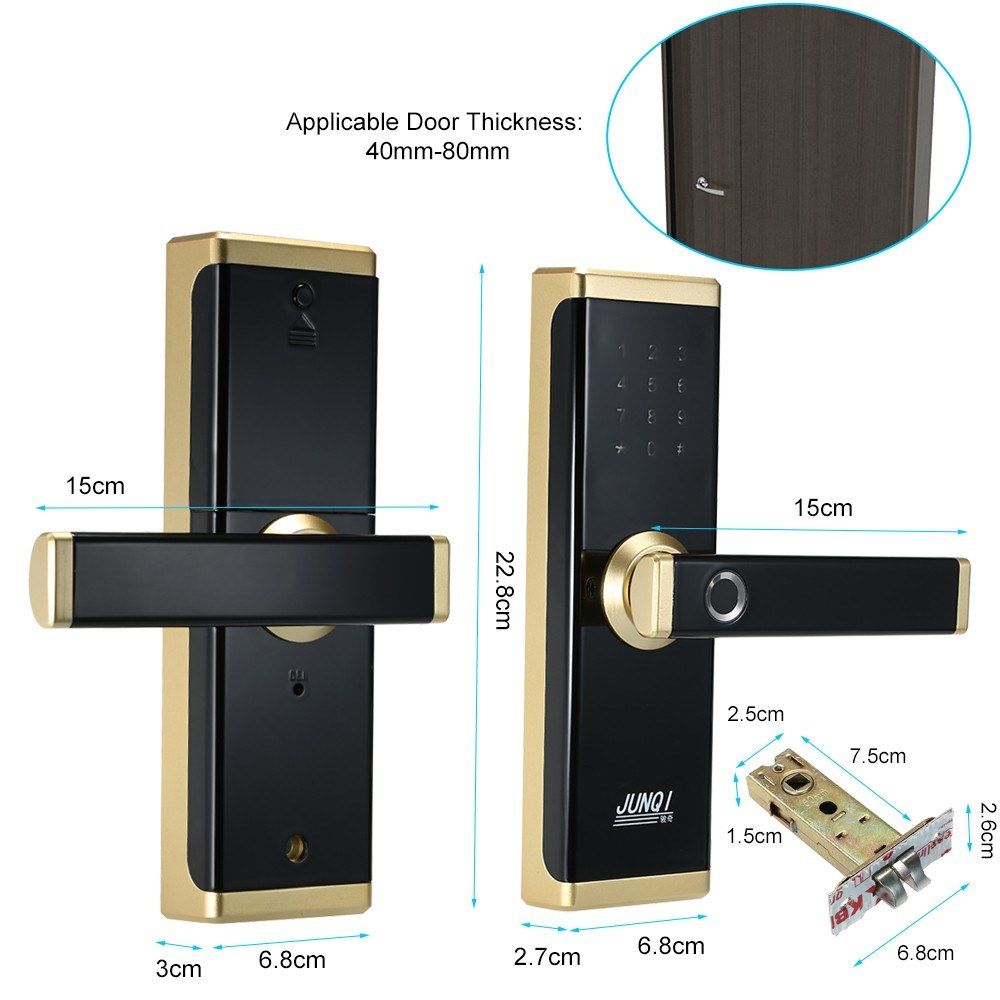 Biometric Fingerprint Lock Security Intelligent Room Door