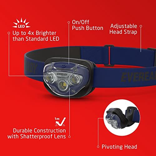 Eveready LED Headlamps 2Pack Bright And Durable Head Lights