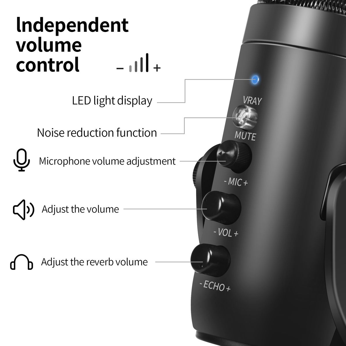 Professional Condenser USB Microphone For IPhone Android PC
