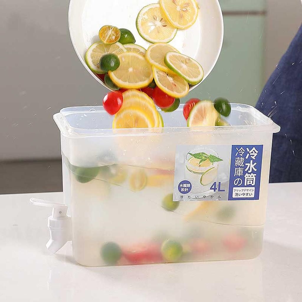 4L  Dispenser For Hot And Cold Lemonade Jar Fresh