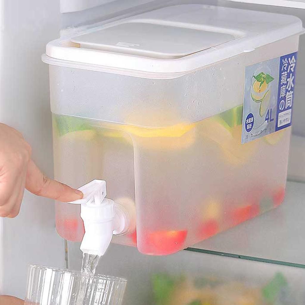 4L  Dispenser For Hot And Cold Lemonade Jar Fresh