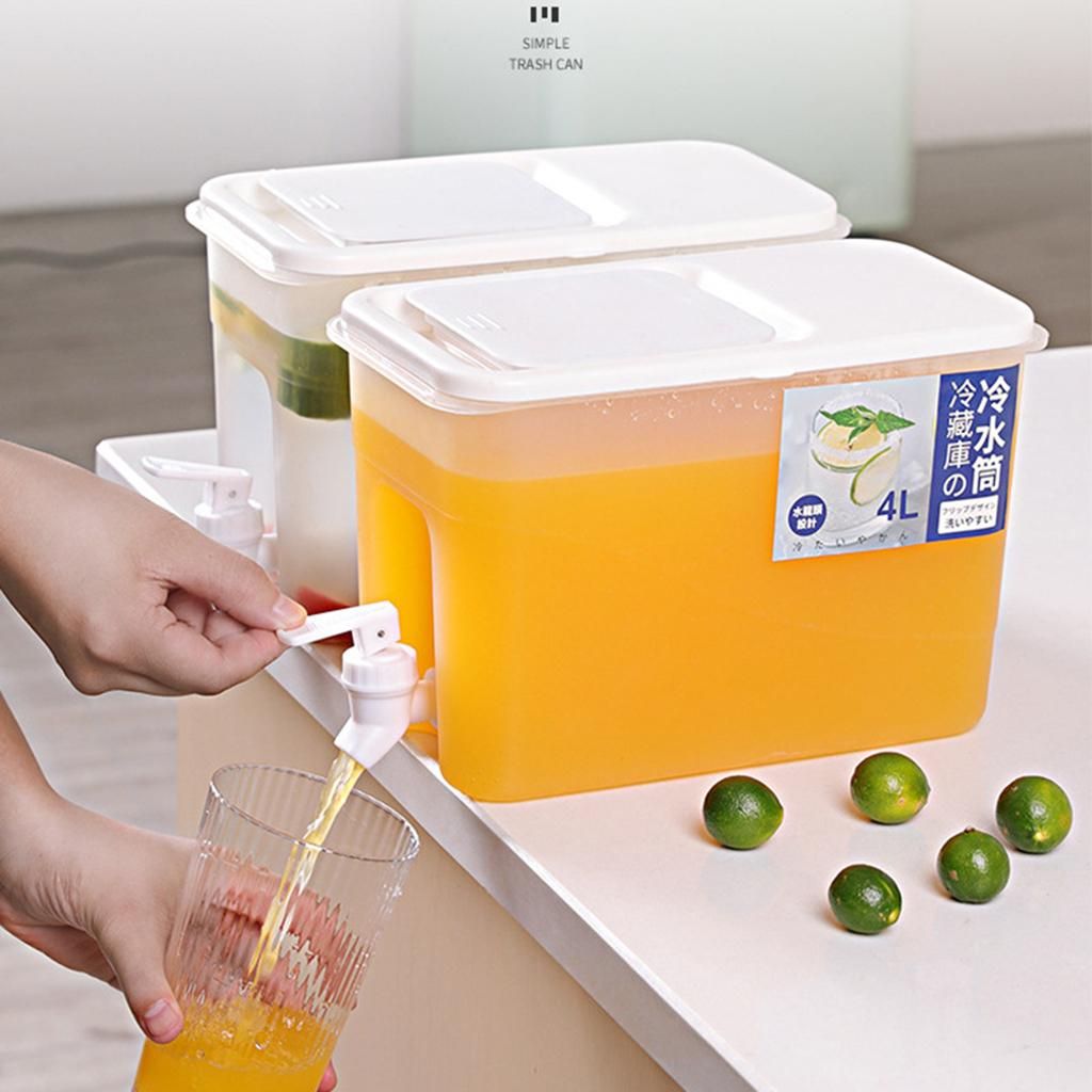 4L  Dispenser For Hot And Cold Lemonade Jar Fresh