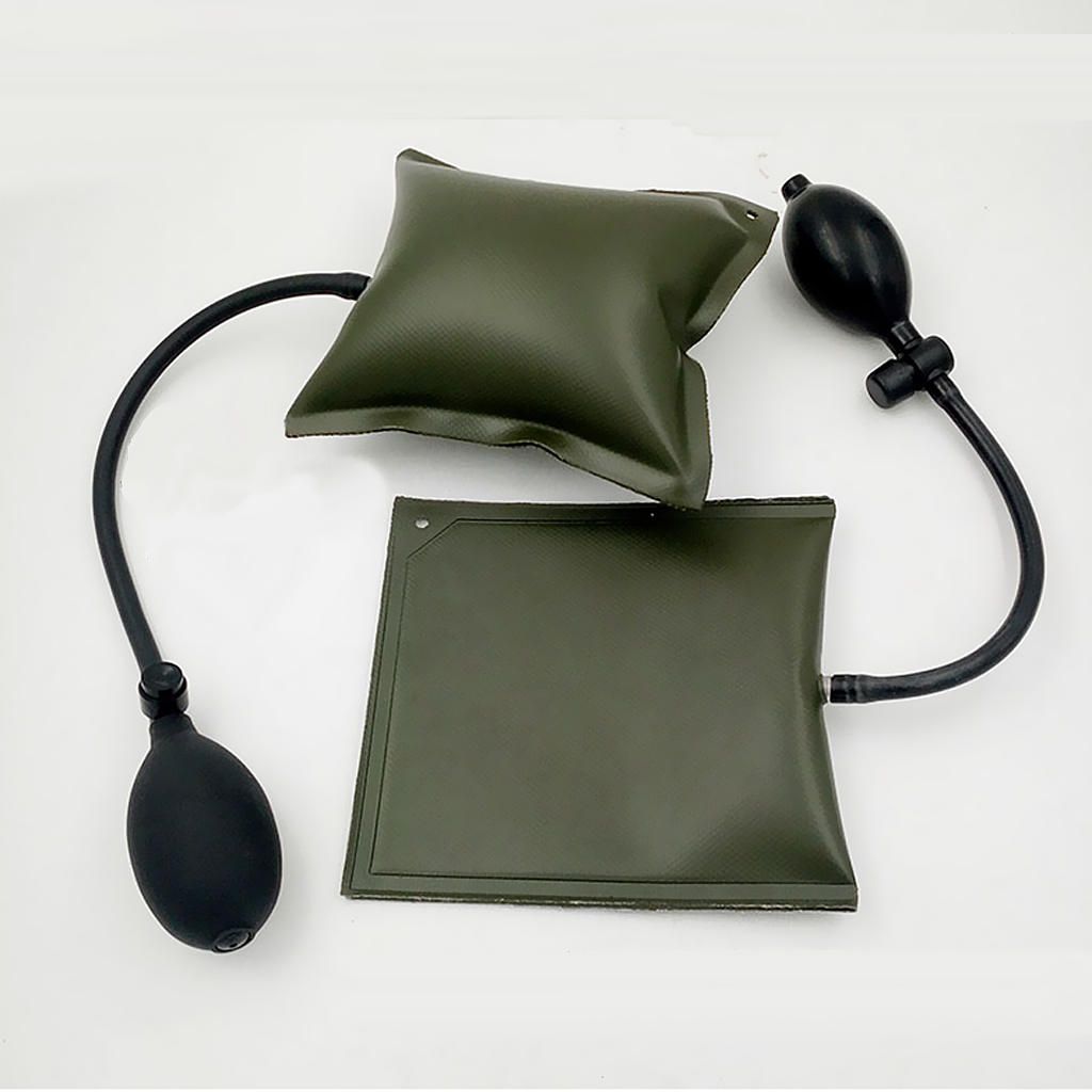 Air Pump Wedge Inflatable Leveling Alignment Shim Bag Tool Green