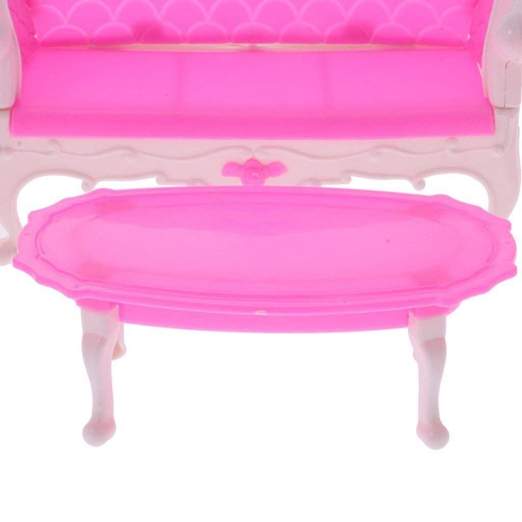 Assorted Doll Accessories Bedroom furniture Cookware Dinnerware Dollhouse Supply Decor for Barbie Dolls -  A 6 pcs
