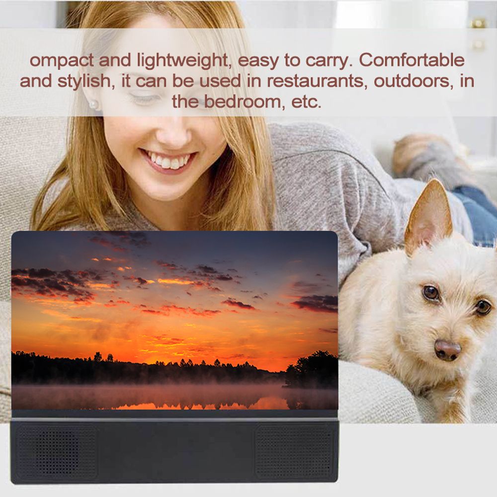 12inch Mobile Phone Screen Amplifiers 3D Video Large-screen