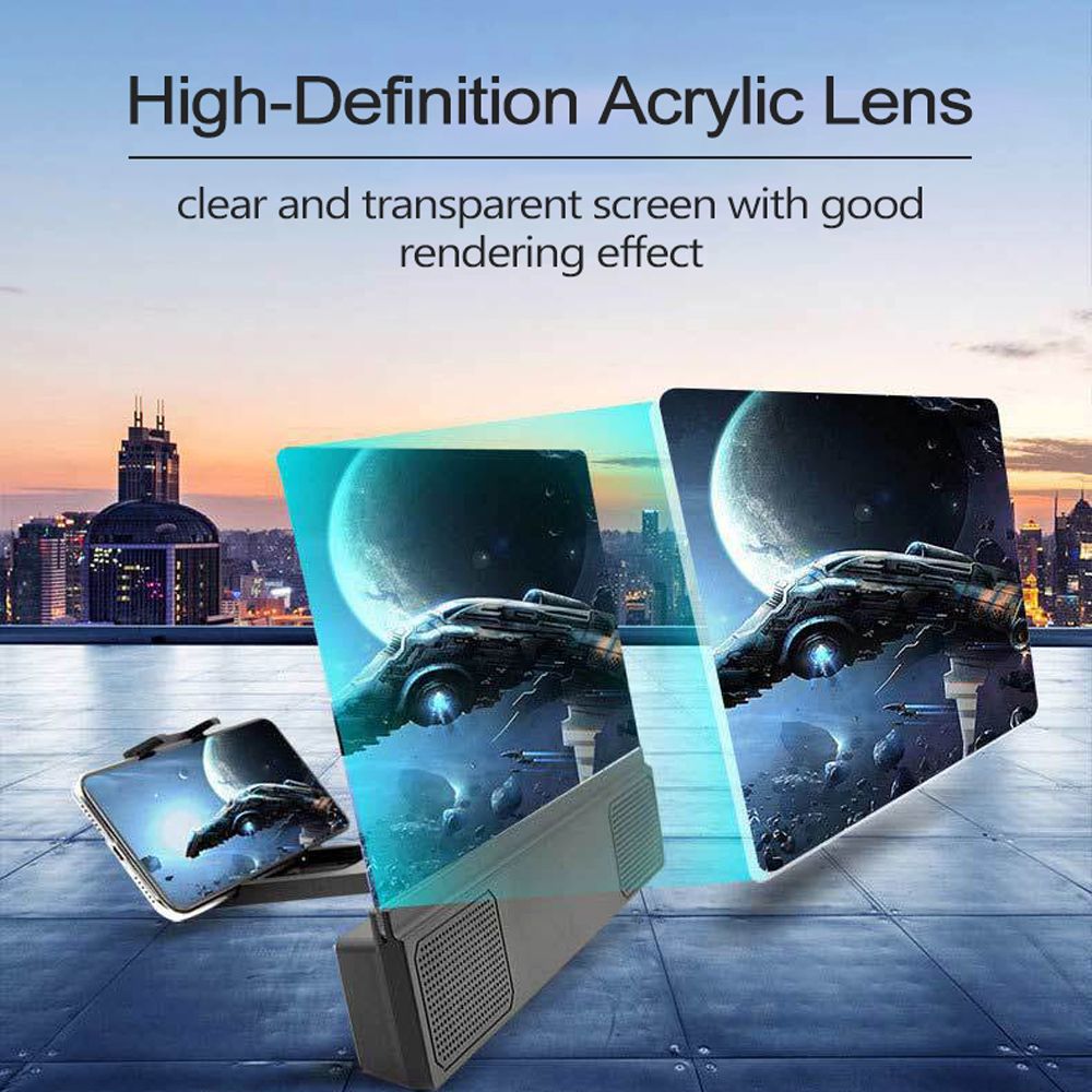 12inch Mobile Phone Screen Amplifiers 3D Video Large-screen