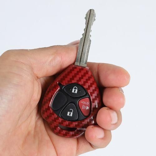 Car Carbon Fiber Key Cover Case For Toyota 4Runner