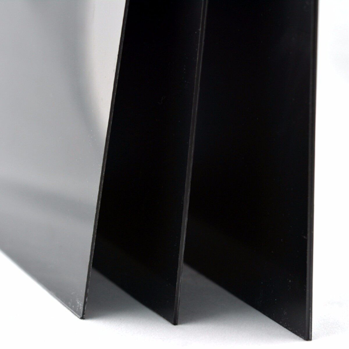 1 Pcs 200x300x1mm ABS Styrene Plastic Sheet Plate Black Smooth