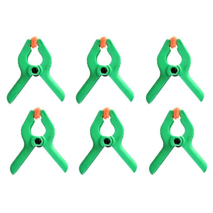 6 PCS Nylon Spring Clamps Set For Photography Backdrop Support Green