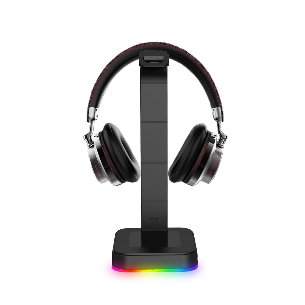 Desktop RGB Light Display Headphone Stand Headset Holder