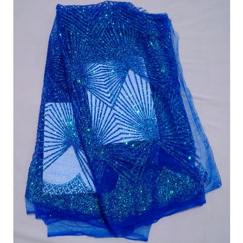 Royal Blue Royal Swiss Sample Lace - 3 Yards