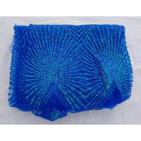 Royal Blue Royal Swiss Sample Lace - 3 Yards