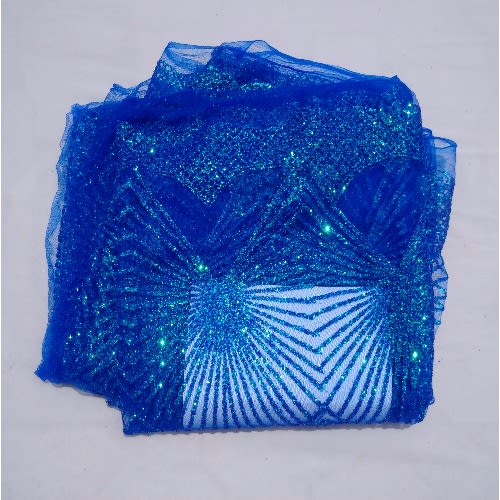 Royal Blue Royal Swiss Sample Lace - 3 Yards