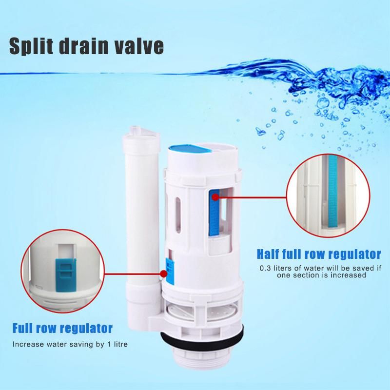 Water Tank Connected 2 Flush Fill Toilet Cistern Inlet Drain