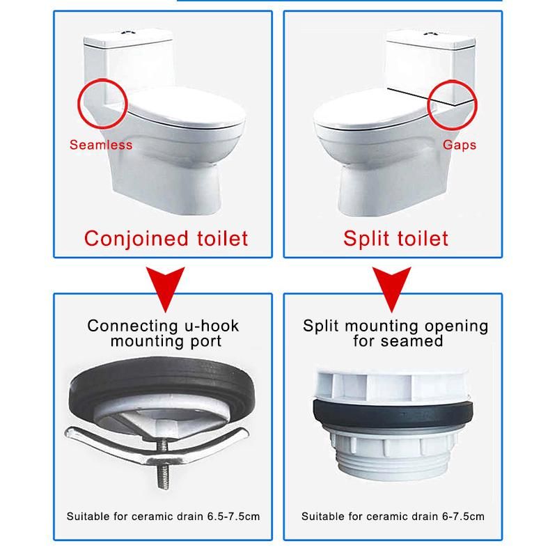 Water Tank Connected 2 Flush Fill Toilet Cistern Inlet Drain