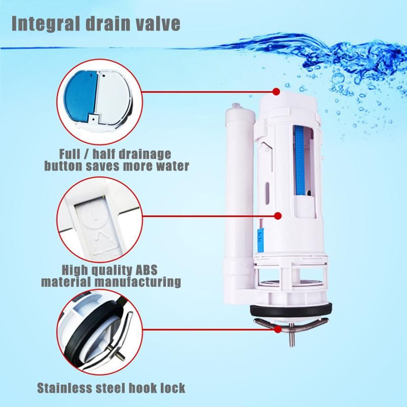 Water Tank Connected 2 Flush Fill Toilet Cistern Inlet Drain