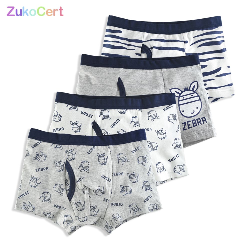 4 Pcs/lot Kids Underwear Boxer Briefs Panties