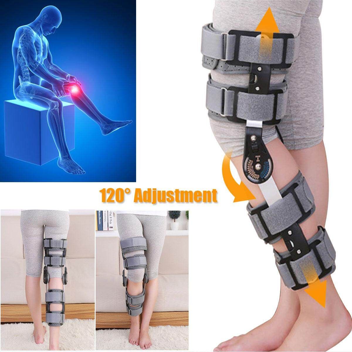 T-Scope ROM Post Op Knee Brace Adjustable Hinged Leg Patella Tendon NHS