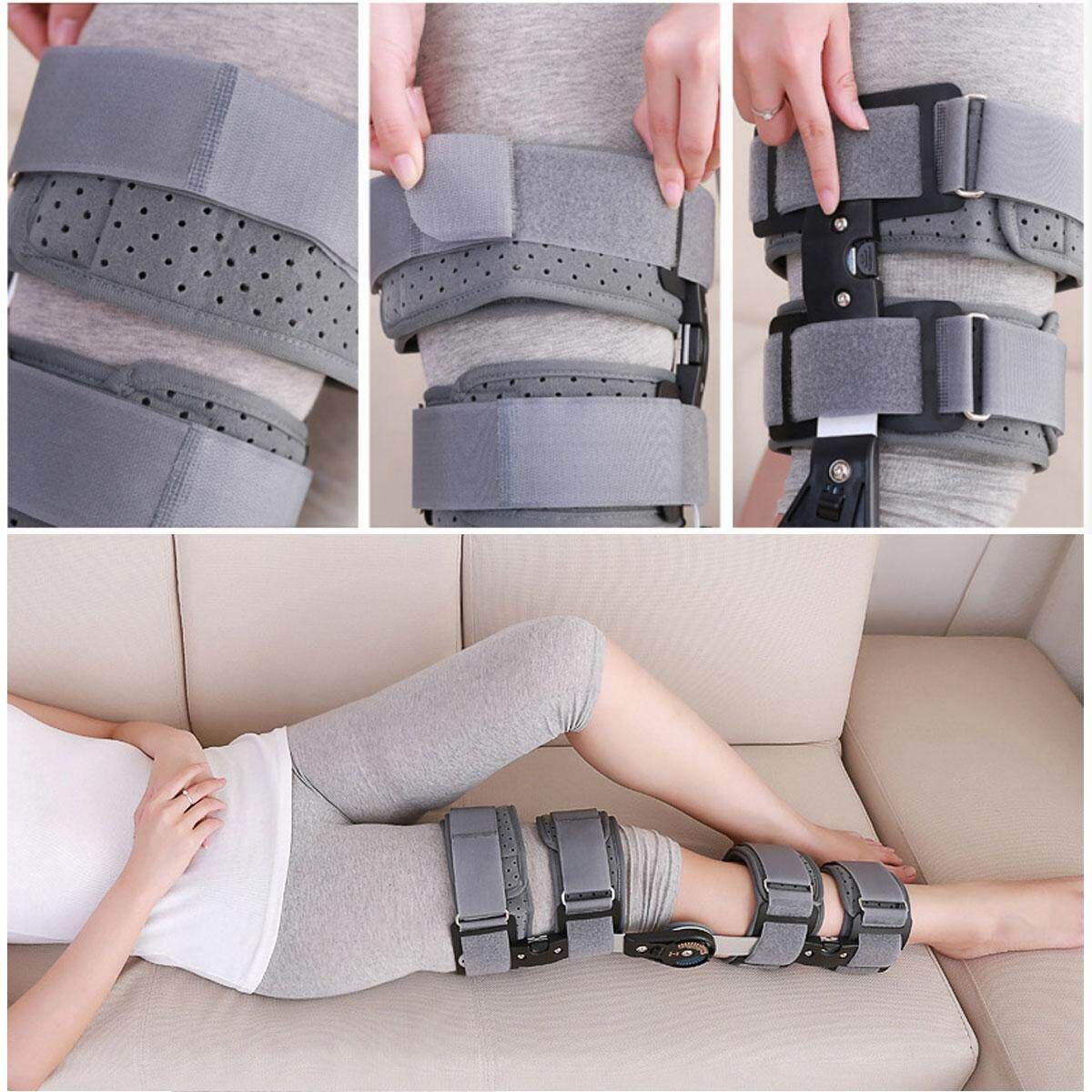 T-Scope ROM Post Op Knee Brace Adjustable Hinged Leg Patella Tendon NHS