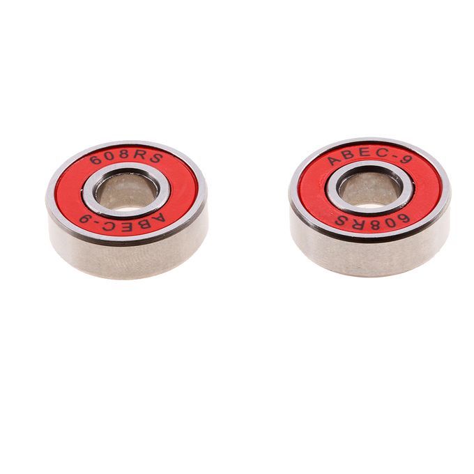 10Pieces ABEC-9 608RS Roller Skate Wheel Bearings Seal Ball Red