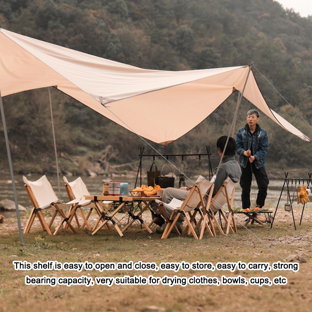 Outdoor Camping Cups Bowls Folding Drying Rack