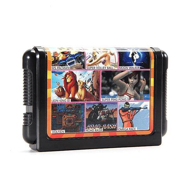 8 In 1 16 Bit Game Classic TV Game For SEGA MD2 Game Console KE801 Combination Black Card