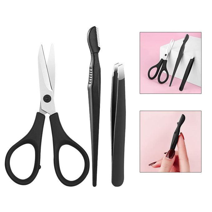 Professional 3pcs/set Eyebrow Trimmer Kit For Women  Trimming
