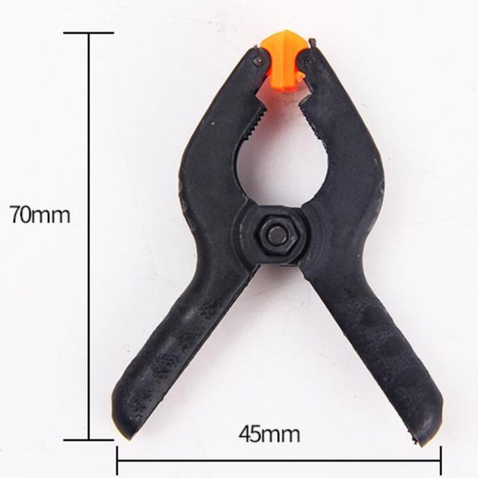 6 PCS Nylon Spring Clamps Set For Photography Backdrop Support Red