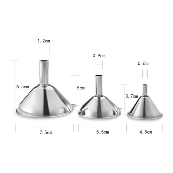3Pcs Essentail Oil Tools Durable Spices Wine Flask Filter