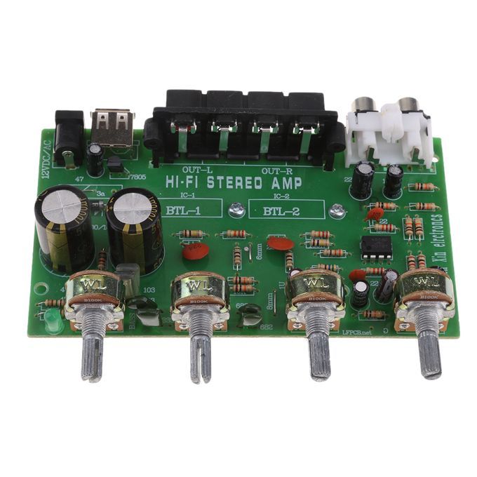 DX0409 Universal Dual Channel Digital Power Audio Stereo Amplifier