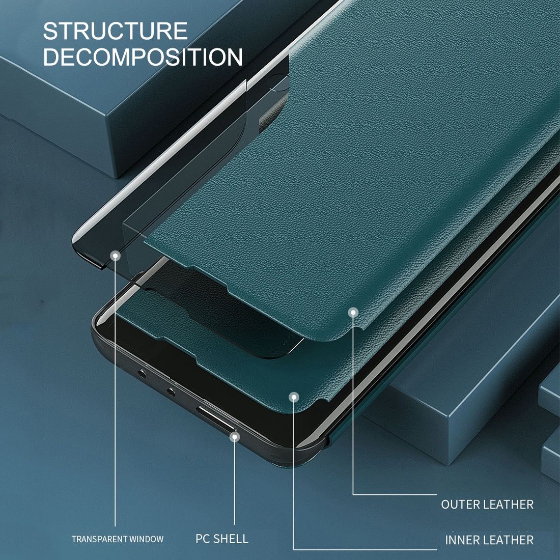 Side Display Case For IPhone X / XS