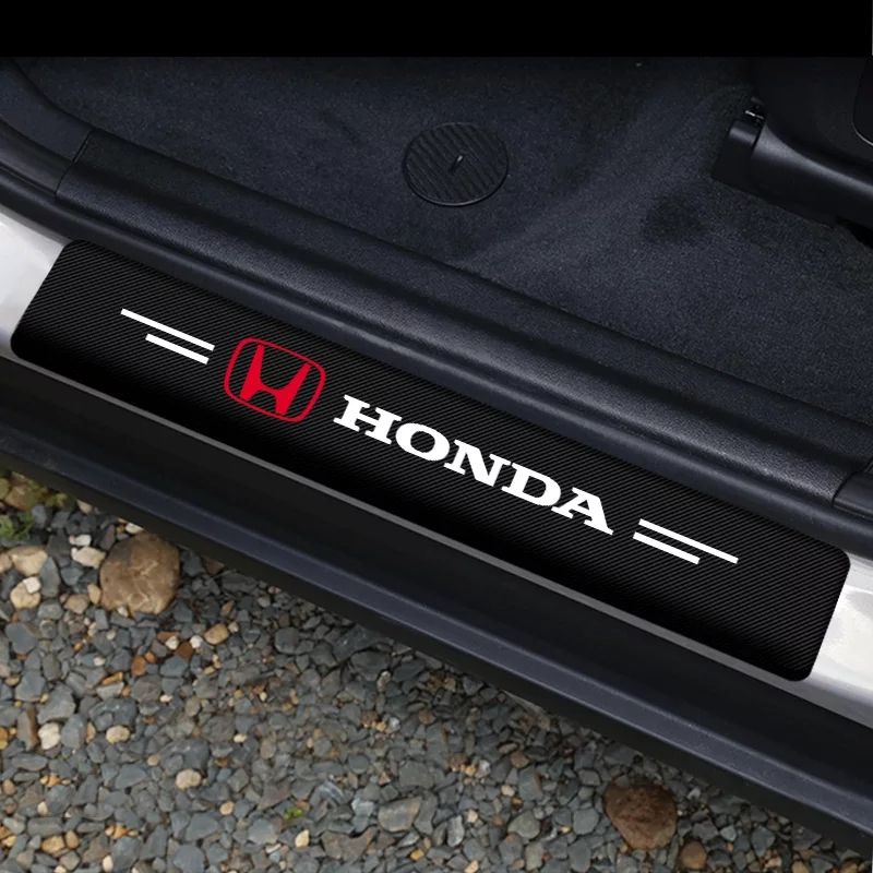 Car Door Sill Scuff Welcome Pedal Threshold Carbon Fiber Protect Stickers For All Car