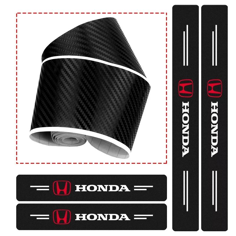 Car Door Sill Scuff Welcome Pedal Threshold Carbon Fiber Protect Stickers For All Car