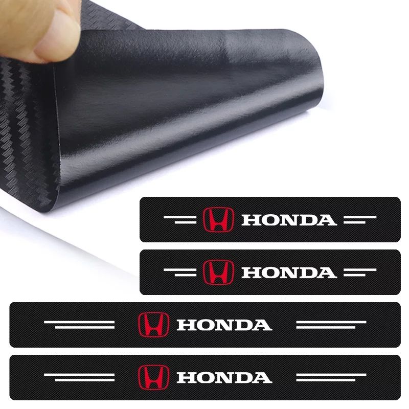 Car Door Sill Scuff Welcome Pedal Threshold Carbon Fiber Protect Stickers For All Car