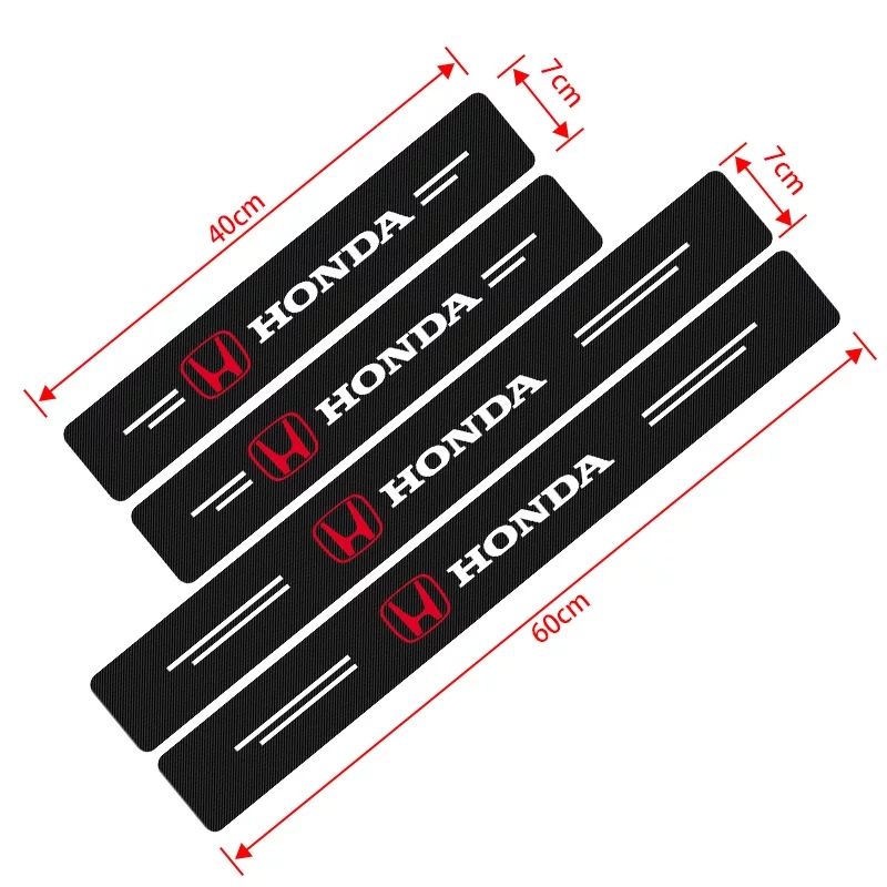 Car Door Sill Scuff Welcome Pedal Threshold Carbon Fiber Protect Stickers For All Car