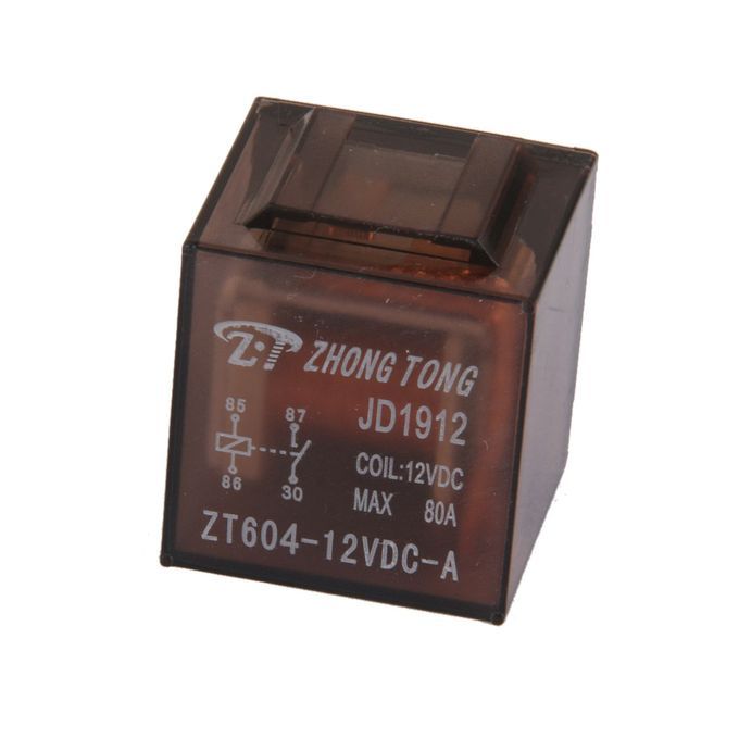 Car Truck Auto Automotive DC 12V 80A 80 AMP SPST Relay Relays 4 Pin 4P