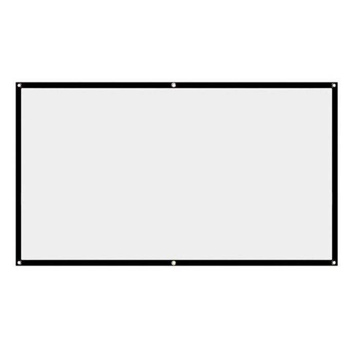 Ple Folding Soft  Urtain HD Portable Proje Tor  Urtain Polyester Spandex  Orporate Offi E Home Theater-White-120 In Hes