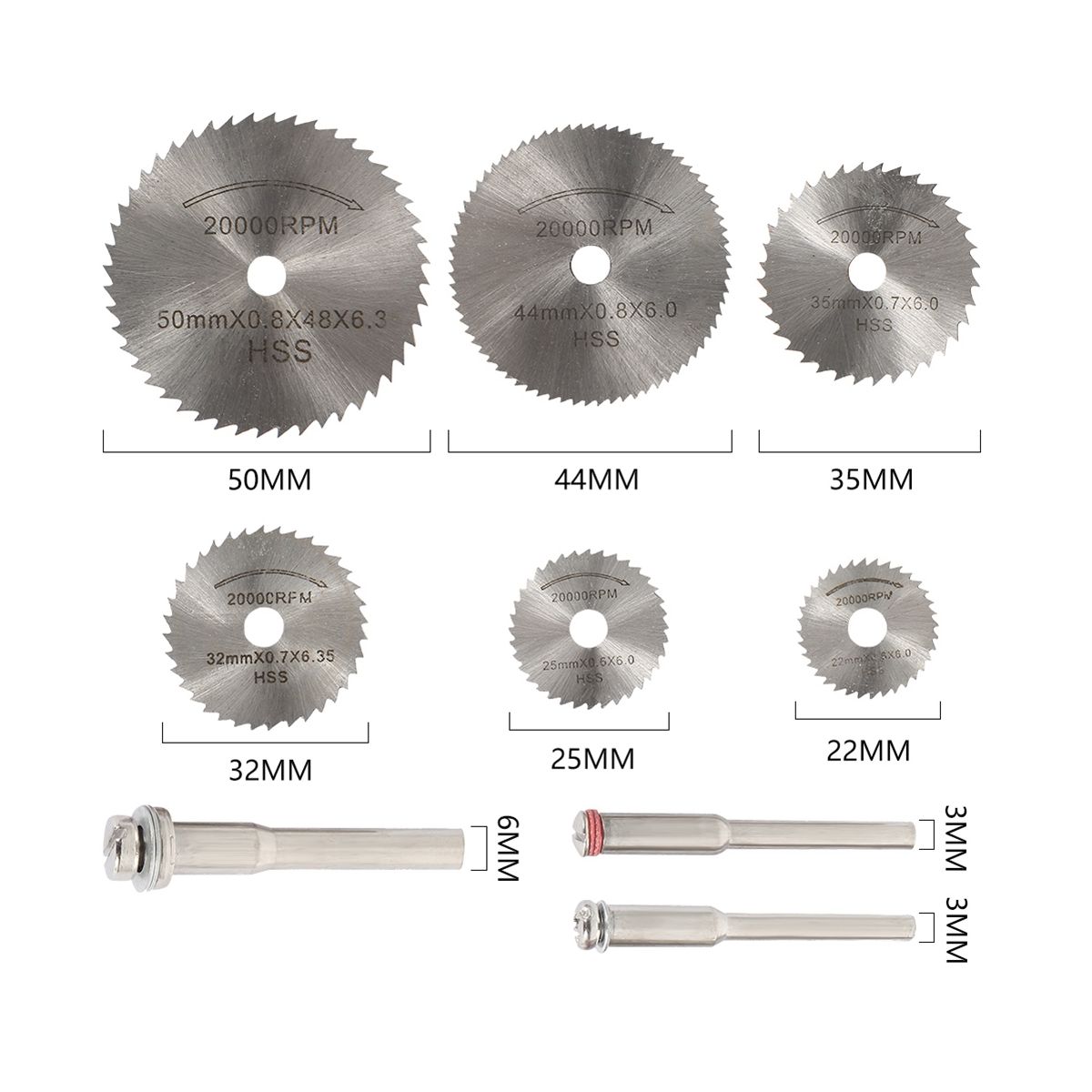 42Pcs Mini Circular Saw Blade Set Resin Cut-Off W