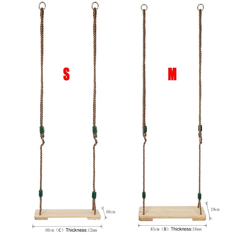 Outdoor Children Adults 150KG Wooden Swing Seat Chair