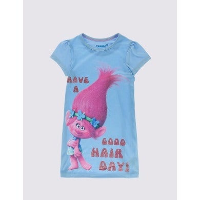 Long Sleeve Trolls Nightdress